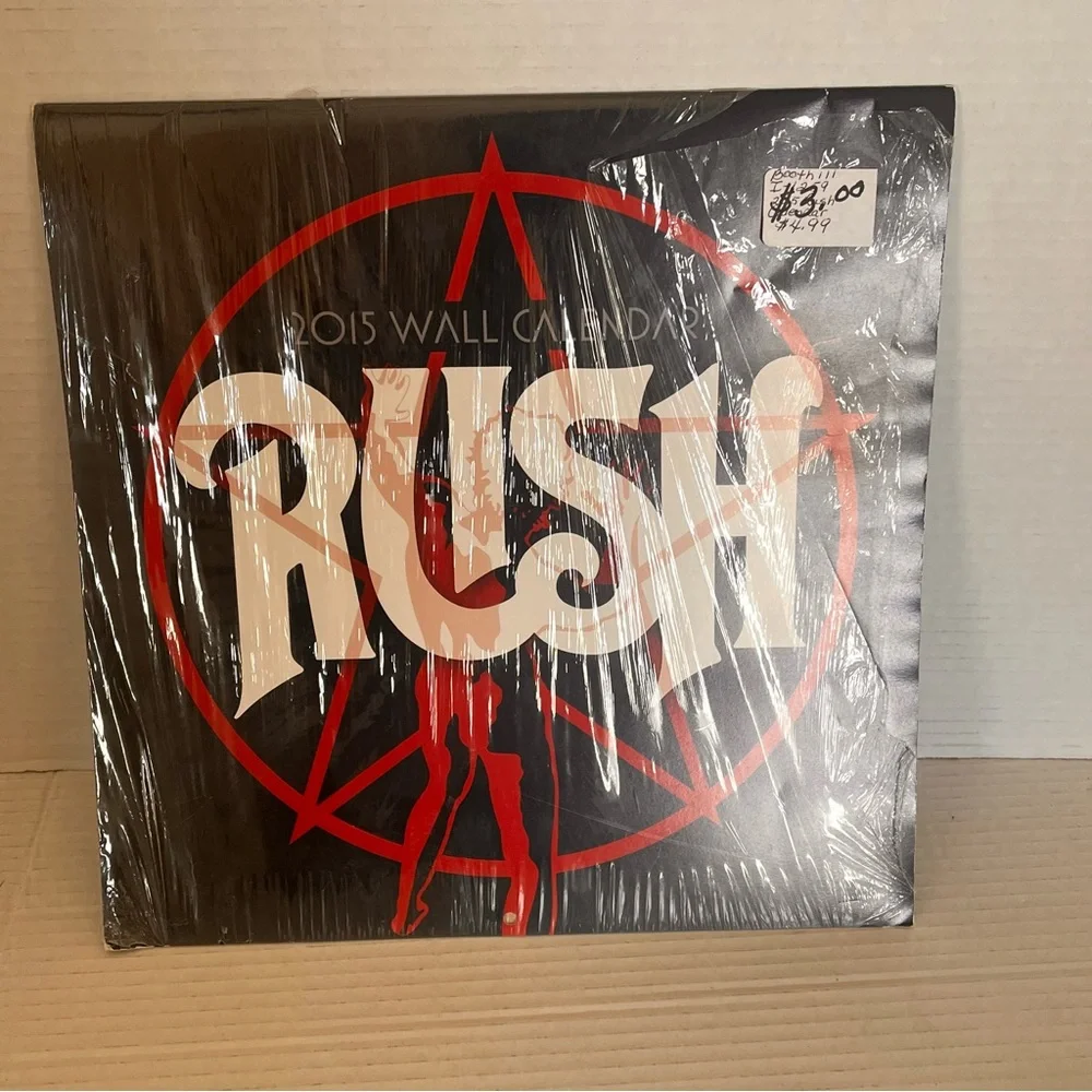Rush 2015 Wall Calendar Starman Vintage Photos Of Tour Pictures Of The Band